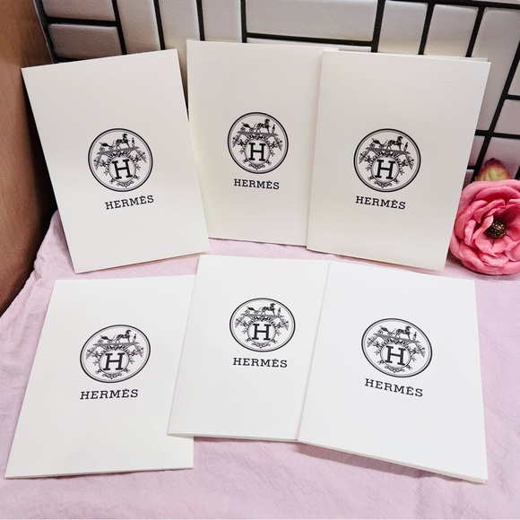 NEW AUTH HERMES PARIS RECEIPT HOLDER, SET OF 6 - Picture 6 of 6